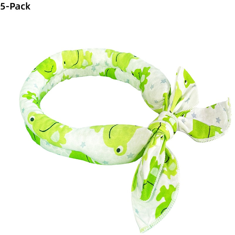📢📢50 % RABATT!! ⏰❄️ Kühlender Sommer-Schal für Hunde & Katzen – niedliches Cartoo❄️n-Design, als Geburtstags-Accessoire & praktische Kühlhilfe an heißen Tagen 🐾❄️