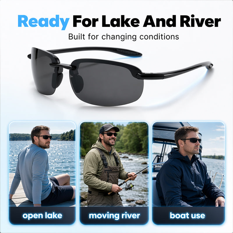 🕶️ 50% RABATT! 🎣 Ultraleichte polarisierte Angelsonnenbrille – Blendfrei & UV400 – Perfekt für Angeln, Bootfahren oder den Strand – reduziert Spiegelungen und schützt die Augen optimal 🌊☀️