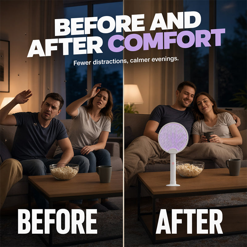 ⏳Begrenzte Zeit 50% Rabatt💥🦟 Mückenklatsche & -lampe im praktischen Klappdesign – mit UV-Locklicht, sicherer Dreischicht-Schutznetze & 1200 mAh Akku für bis zu 30 Tage Standby 🔄