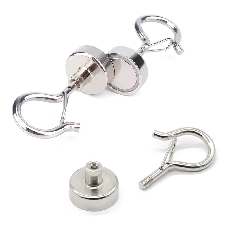 🧲🔗 Starke NdFeB-Magnethaken – bis zu 12 kg Tragkraft, vielseitig & ohne Bohren, jetzt −50%