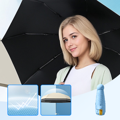 🔥Solange der Vorrat reicht 50 % Rabatt!🎉Kompakter Faltschirm mit UV-Schutz – UPF 50+, Windfest & Wasserdicht