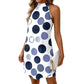 👗50% RABATT!✨Schmeichelhaftes Neckholder A-Linien Kleid – Polka Dot Muster, Ärmellos, Urlaubsbereit 🌸