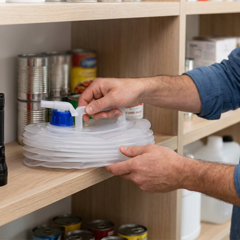 💧BPA-freier Faltwasserbehälter – aus lebensmittelechtem Kunststoff, geruchsneutral & stabil, perfekt für Trinkwasser, Kochen & Outdoor 🏕️