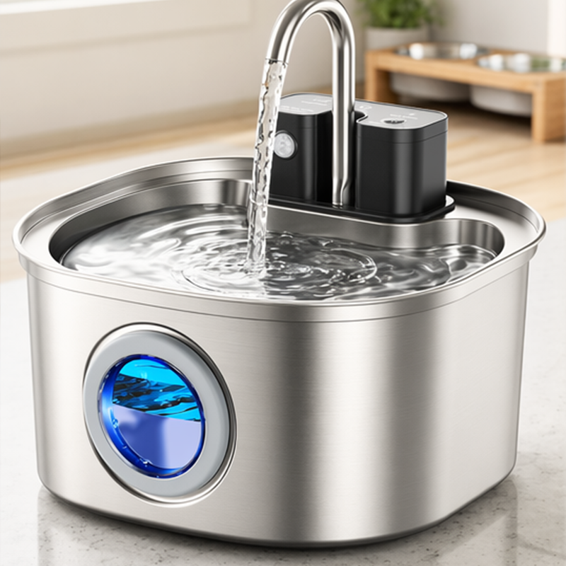 🐱 50% RABATT! 💧 3,2L Edelstahl-Trinkbrunnen für Katzen & Hunde – Kabellos & mit Filter – Leise, hygienisch & leicht zu reinigen – perfekt für frisches Wasser den ganzen Tag 🐶✨