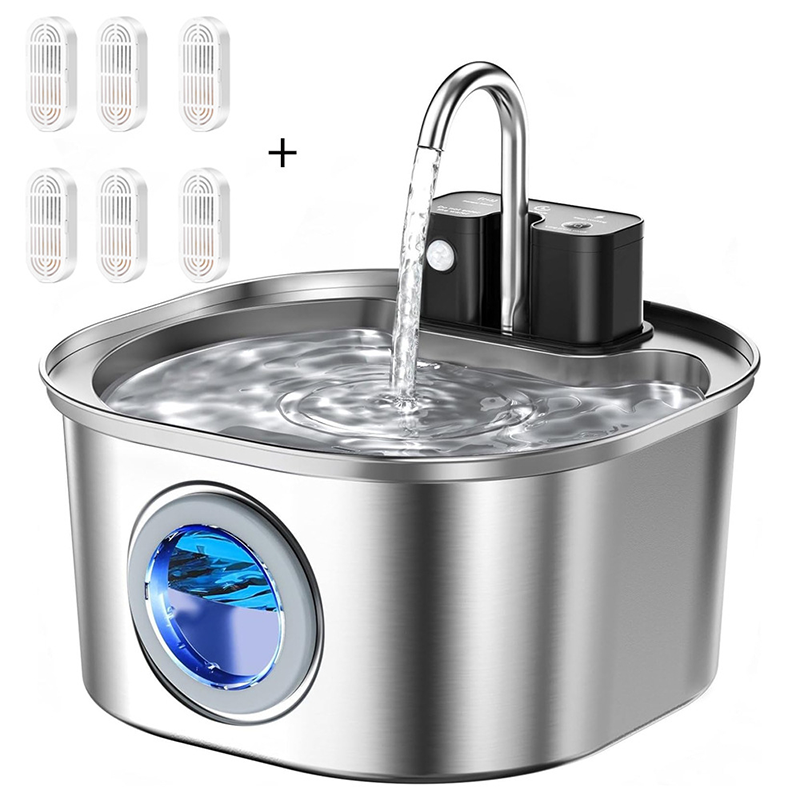 🐱 50% RABATT! 💧 3,2L Edelstahl-Trinkbrunnen für Katzen & Hunde – Kabellos & mit Filter – Leise, hygienisch & leicht zu reinigen – perfekt für frisches Wasser den ganzen Tag 🐶✨