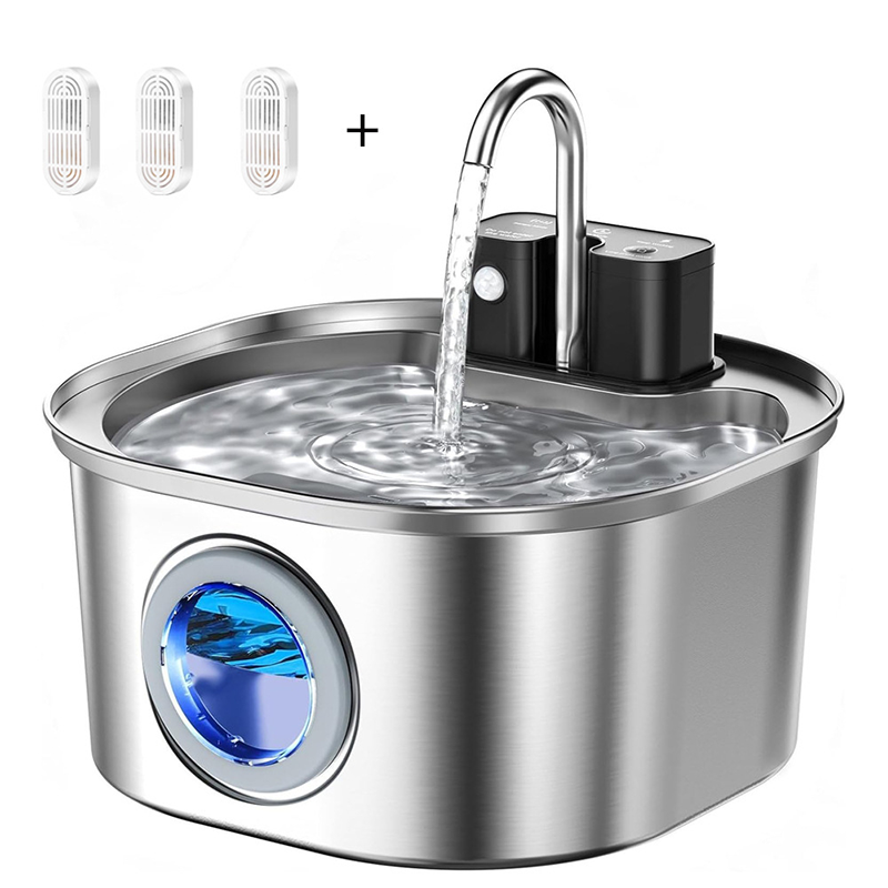 🐱 50% RABATT! 💧 3,2L Edelstahl-Trinkbrunnen für Katzen & Hunde – Kabellos & mit Filter – Leise, hygienisch & leicht zu reinigen – perfekt für frisches Wasser den ganzen Tag 🐶✨