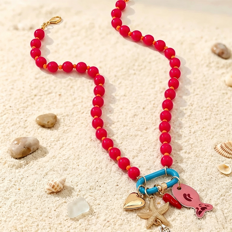 🌊📿 Lebhafte Boho-Küsten-Perlenkette – vielseitig, für Strand & Alltag, jetzt −50%