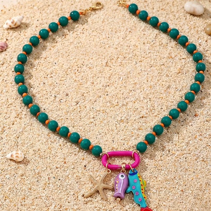 🌊📿 Lebhafte Boho-Küsten-Perlenkette – vielseitig, für Strand & Alltag, jetzt −50%