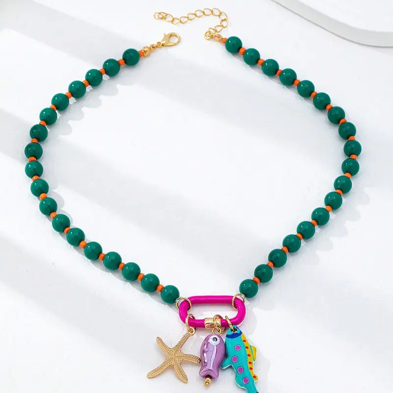 🌊📿 Lebhafte Boho-Küsten-Perlenkette – vielseitig, für Strand & Alltag, jetzt −50%