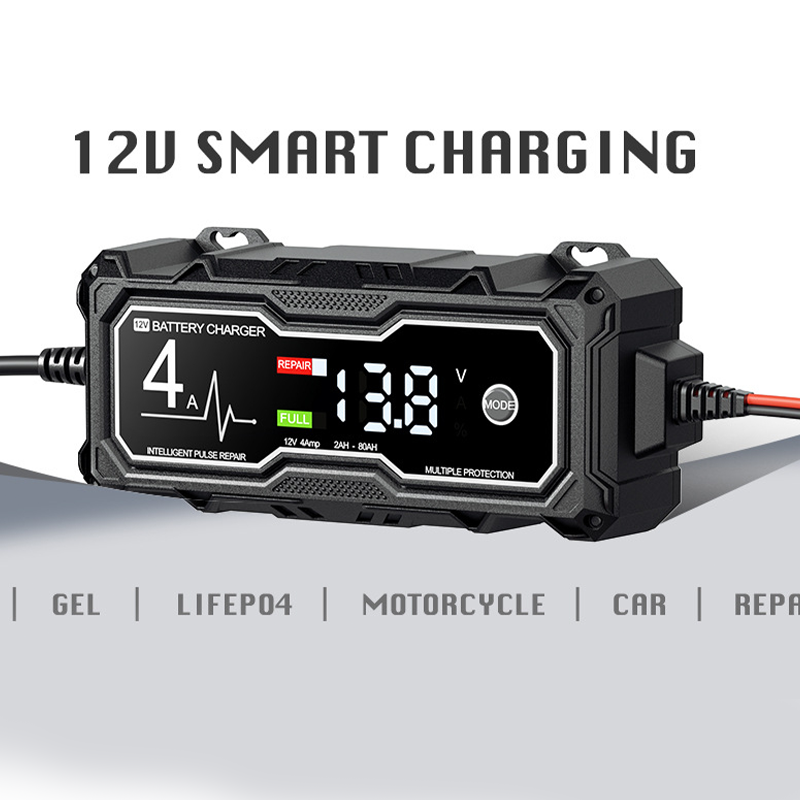 🔋⚡ Intelligentes Batterieladegerät & Erhalter – 12V, 4A, für Blei-Säure-Batterien, jetzt −50%