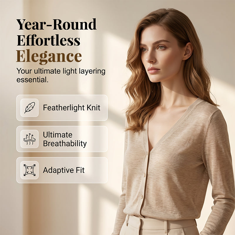 ✨☀️Damen Dünner Kurzer Cardigan Knöpfverschluss Sommer-Schal für Trägerkleid