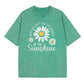 👕 LIMITIERTER 50% RABATT! Unisex Vintage-Wash T-Shirt mit Gänseblümchen-Print – Lockerer Schnitt, weicher Stoff für den Sommer