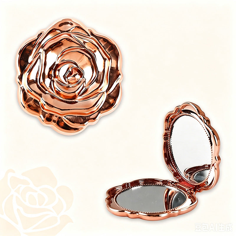 🎉 1+1 GRATIS! 🌸 Roségold Schminkspiegel