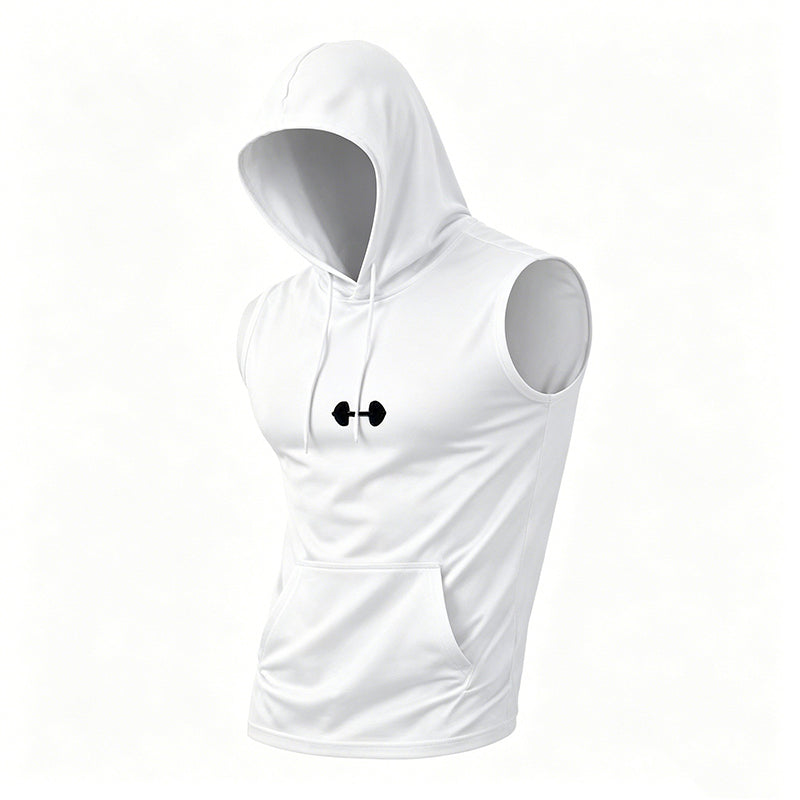 🏋️ Herren Ärmelloses Sportkapuzenshirt | Atmungsaktiv, Muskelschnitt & Ideal für Gym, Laufen & Outdoor-Training
