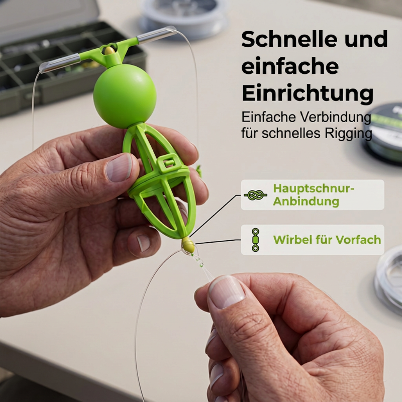 🎣✨ 50% RABATT! Verhedderungsfreies Bottom-Up-Futterkorb-Angelsystem – Fertig-Montage mit Method-Feeder & Anti-Tangle-Rig – Perfekt für Karpfen, Brasse & Friedfisch am Grund ✨
