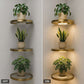 Schwebendes Wandregal mit integriertem Ambiente-LED-Licht