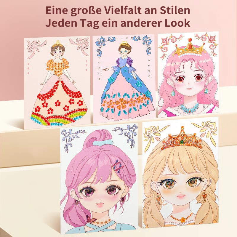 🔥🎁 Heute -50 %! 👑 Diamantmalerei & Prinzessinnen-Bastelset – kreativer Bastelspaß für Kinder ab 5 Jahren