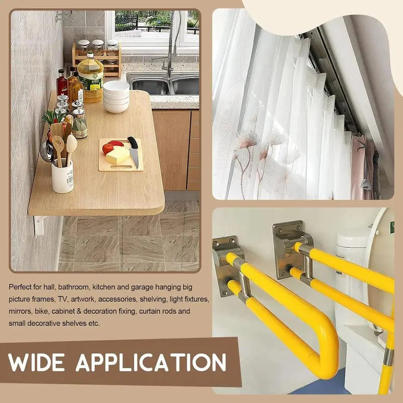 🛠️🔩 Selbstbohrende Dübel-Set mit Schrauben 🪨 Befestigungszubehör für die einfache Wandmontage