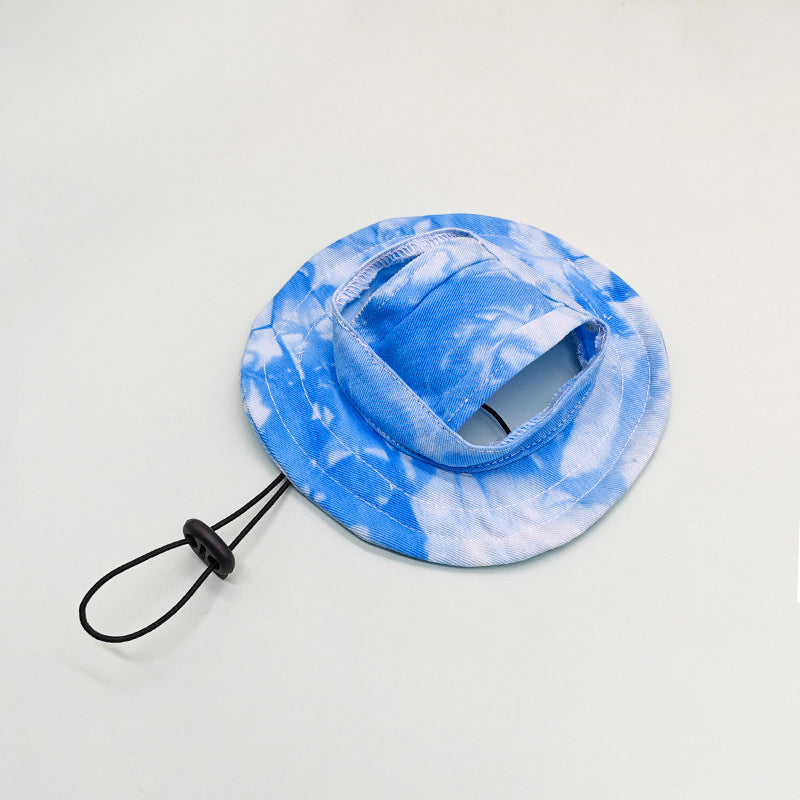 Verstellbarer Haustier-Sonnenhut mit Ohrlöchern