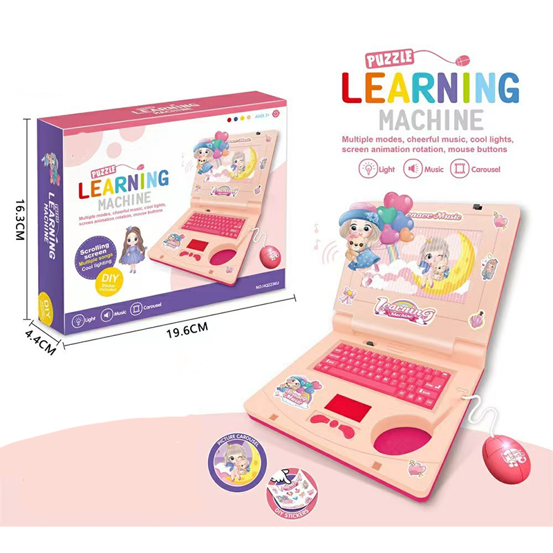 💻 LIMITIERTER 50% RABATT! Interaktiver Kinder Lernspielzeug-Laptop mit Maus – Bewegender Bildschirm, Lichter & Musik, fördert Feinmotorik und frühes Lernen für Kleinkinder
