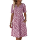 👗 50% RABATT! 🌸 Damen Freizeitkleid mit V-Ausschnitt, Blumendruck & Taschen – Leicht, vielseitig & praktisch – Perfekt für Sommer, Spaziergänge & Urlaub ☀️