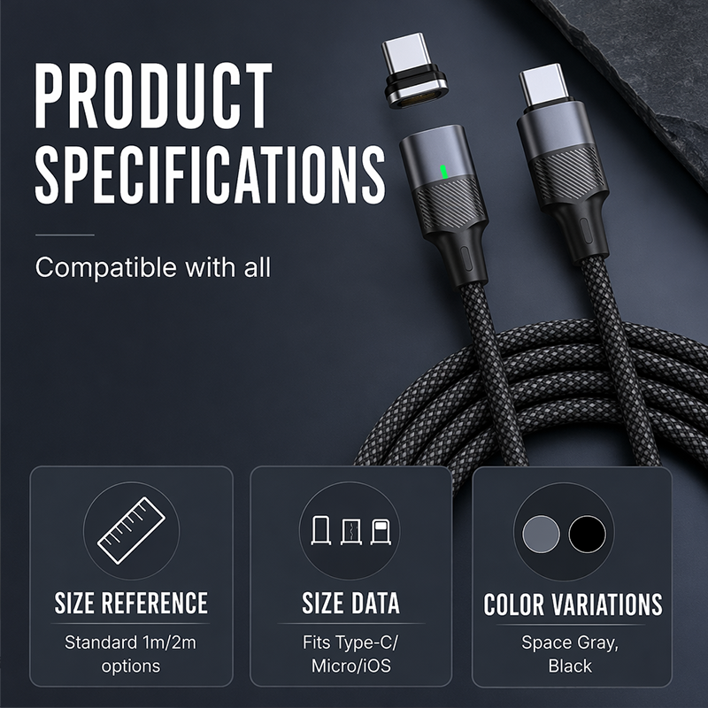 ⏳Zeitlich begrenzt: 50 % Rabatt⏰Magnetisches USB-Datenkabel mit Schnellladefunktion