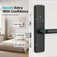 🔑 50% RABATT! 🚪 Intelligentes Türschloss mit Fingerabdruck & Code – Einfache Montage, bohrfrei & sicher – Ideal für Mietwohnungen, Hotels & Apartments 🔐