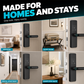 🔑 50% RABATT! 🚪 Intelligentes Türschloss mit Fingerabdruck & Code – Einfache Montage, bohrfrei & sicher – Ideal für Mietwohnungen, Hotels & Apartments 🔐