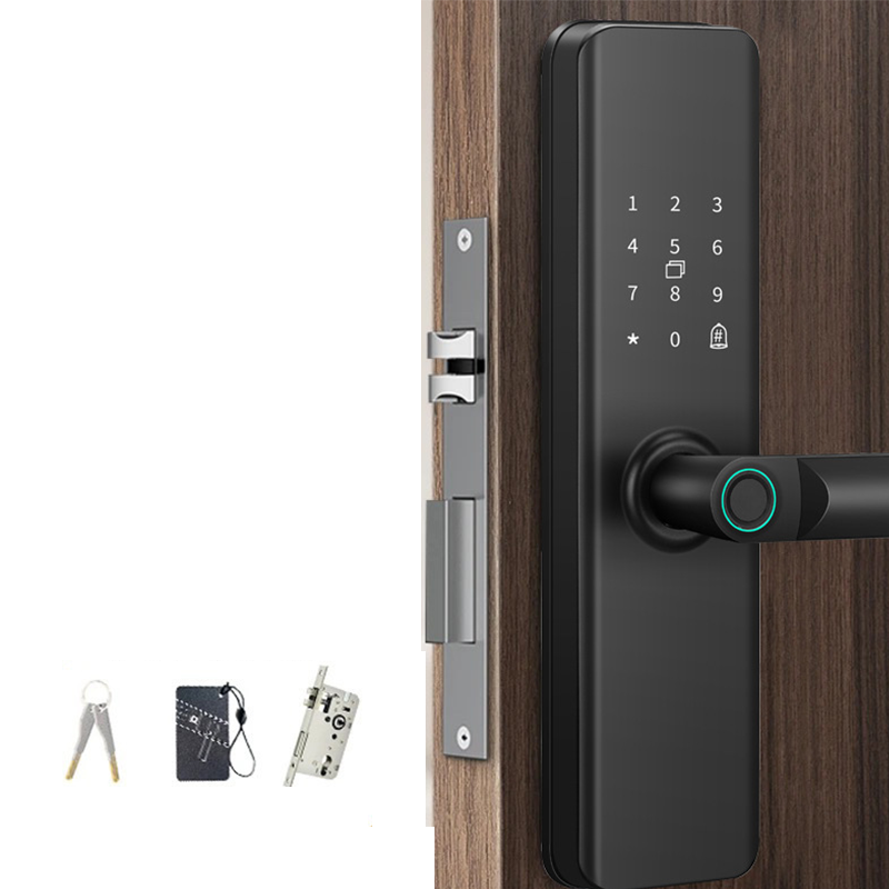 🔑 50% RABATT! 🚪 Intelligentes Türschloss mit Fingerabdruck & Code – Einfache Montage, bohrfrei & sicher – Ideal für Mietwohnungen, Hotels & Apartments 🔐
