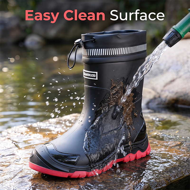 👢 50% RABATT! 🌧️ Unisex Halbschaft Wasserdichte Regenstiefel – 100% wasserdicht, rutschfeste Sohle & bequemer Halt – Perfekt für Regentage & Outdoor-Aktivitäten ☂️