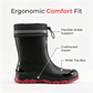 👢 50% RABATT! 🌧️ Unisex Halbschaft Wasserdichte Regenstiefel – 100% wasserdicht, rutschfeste Sohle & bequemer Halt – Perfekt für Regentage & Outdoor-Aktivitäten ☂️