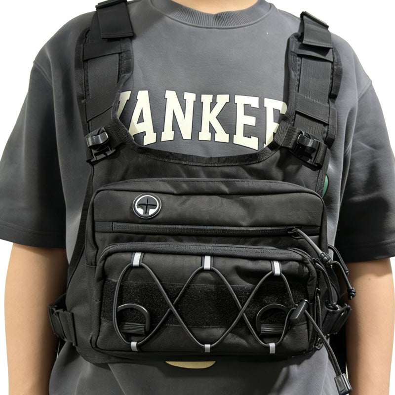 🚴【 Limitiertes Angebot – 50% Rabatt】♂️🥤✨Brusttasche, Trinksystem-kompatible Radweste für Herren