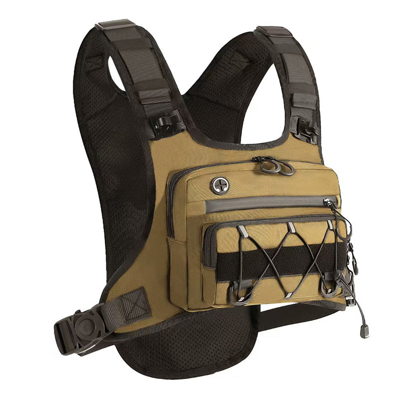 🚴【 Limitiertes Angebot – 50% Rabatt】♂️🥤✨Brusttasche, Trinksystem-kompatible Radweste für Herren
