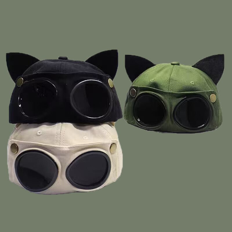 🎉 2026 Sale — Over 14,000 Sold! 💞 SunShield Pilotenmütze mit Schutzbrille