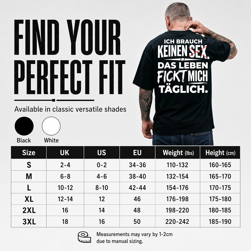 👕 50% RABATT! 😄 Herren T-Shirt mit witzigem deutschen Spruch – Weiche Baumwolle, Rundhals & kurze Ärmel – Perfekt für entspannte Tage & gute Laune 🇩🇪