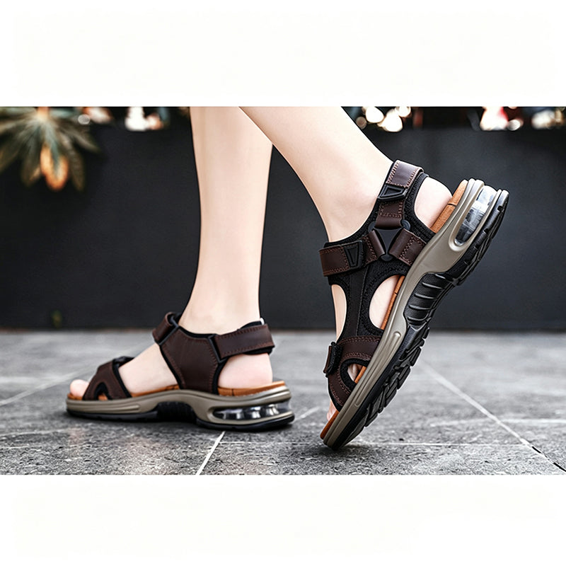 👟 JETZT 50 % RABATT! 🌊 Sport-Sandalen für Herren mit Luftpolster – Bequemes Luftpolster, rutschfest und atmungsaktiv – Perfekt für Outdoor-Abenteuer und den ganzen Tag ☀️