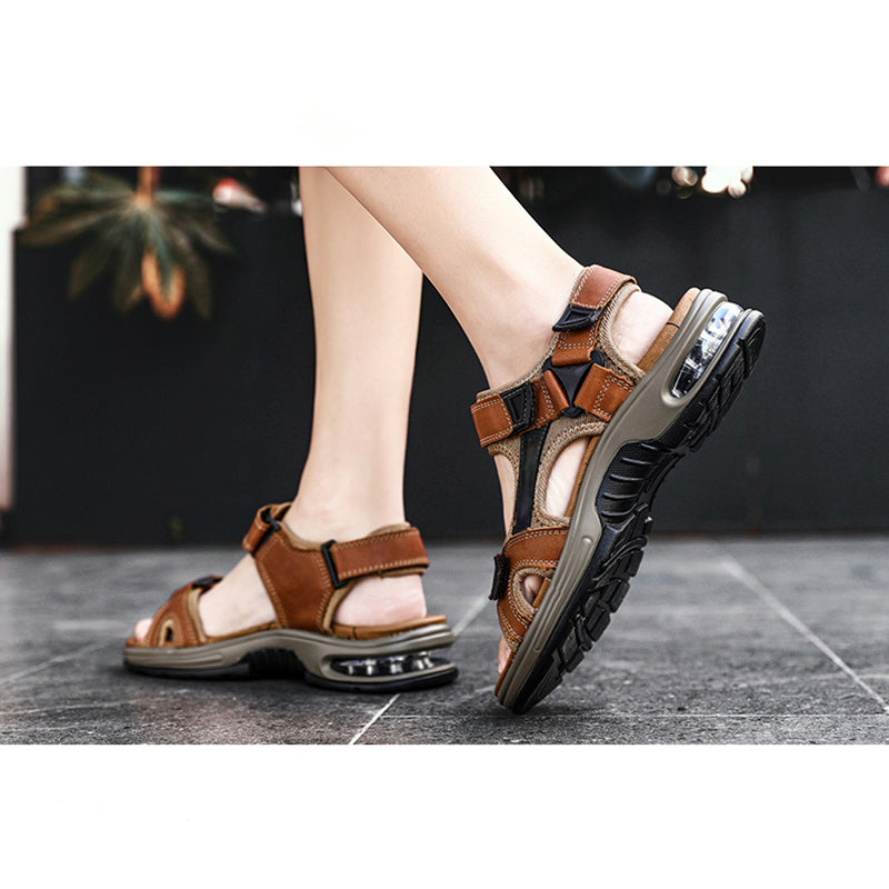 👟 JETZT 50 % RABATT! 🌊 Sport-Sandalen für Herren mit Luftpolster – Bequemes Luftpolster, rutschfest und atmungsaktiv – Perfekt für Outdoor-Abenteuer und den ganzen Tag ☀️
