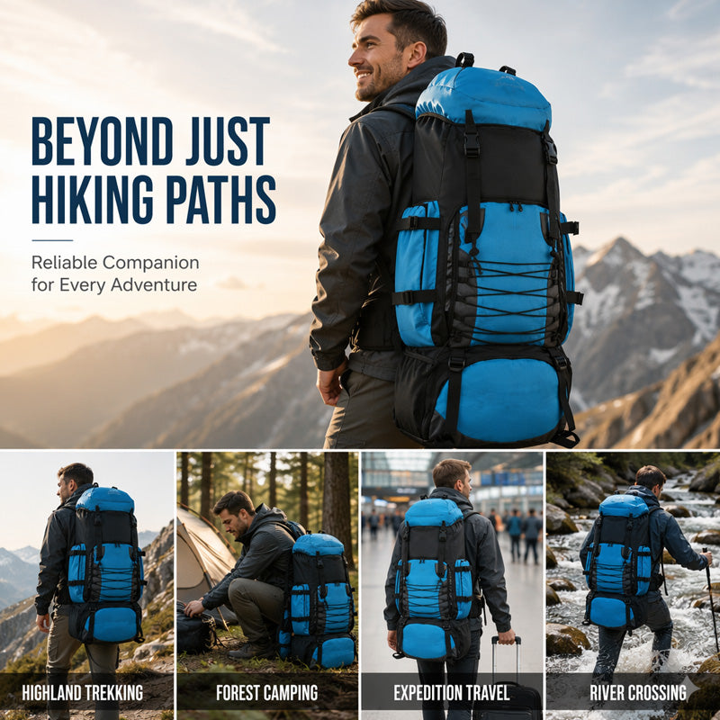 🛍️ 50 % Rabatt – 90L Wanderrucksack – wasserdicht, großes Fassungsvermögen & ergonomisch – ideal für Trekking, Camping & Reisen 🏔️