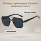 📢📢50 % RABATT !! ⏰Stylische Herren-Sonnenbrille mit geometrischem Polygon-Design