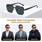 📢📢50 % RABATT !! ⏰Stylische Herren-Sonnenbrille mit geometrischem Polygon-Design