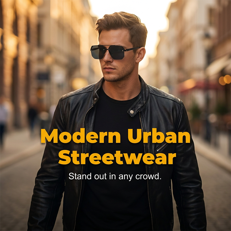 📢📢50 % RABATT !! ⏰Stylische Herren-Sonnenbrille mit geometrischem Polygon-Design