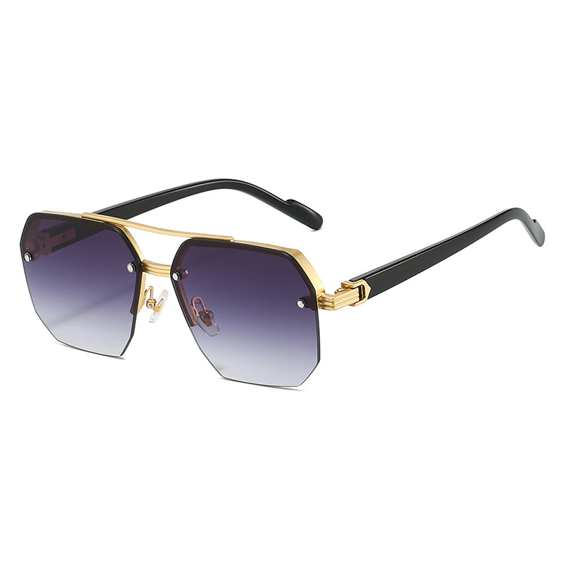 📢📢50 % RABATT !! ⏰Stylische Herren-Sonnenbrille mit geometrischem Polygon-Design