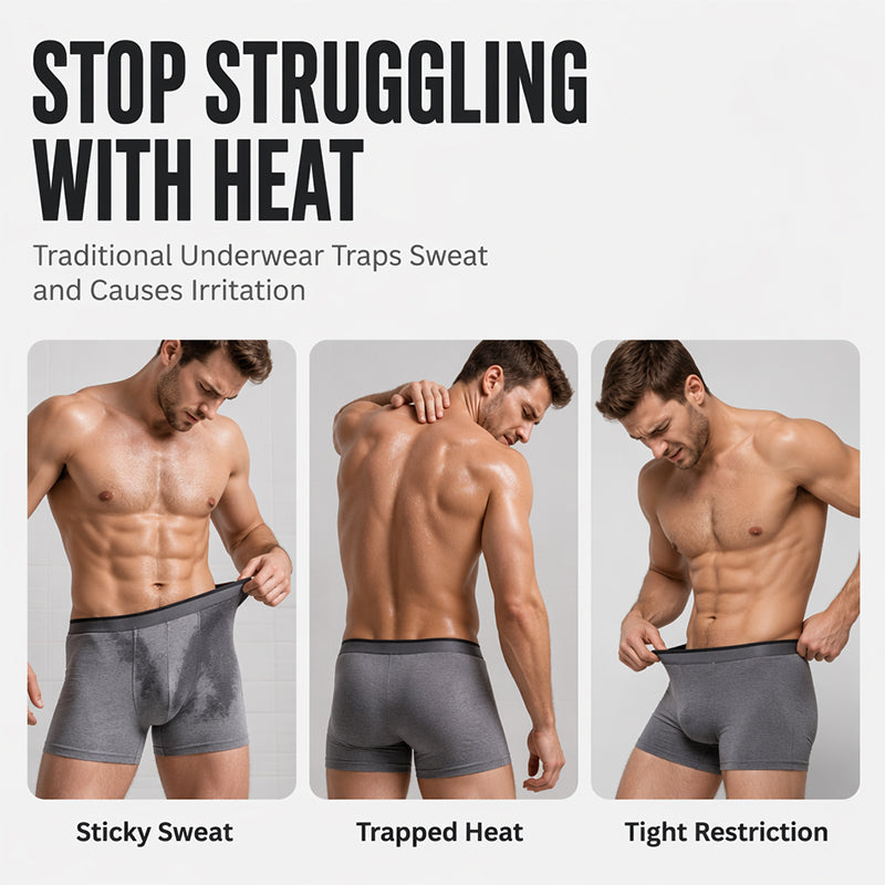 🔥 Heute -50 %! 🩲 Herren-Boxershorts mit Kühleffekt