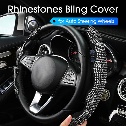 💎🚗 Strass-Bling-Lenkradbezug – luxuriöser Glanz, rutschfester Griff & einfache Montage, jetzt −50%