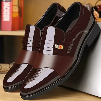 📢📢50% RABATT !!⏰Formelle Herrenschuhe aus Leder mit spitzer Zehe, bequem und rutschfest