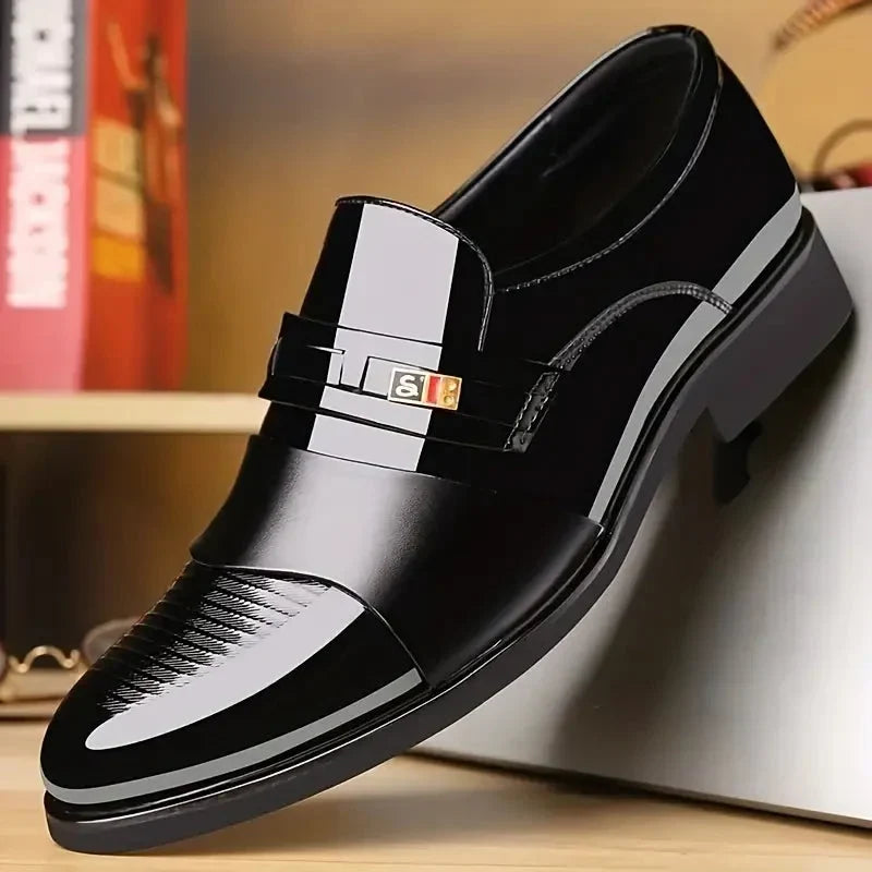 📢📢50% RABATT !!⏰Formelle Herrenschuhe aus Leder mit spitzer Zehe, bequem und rutschfest