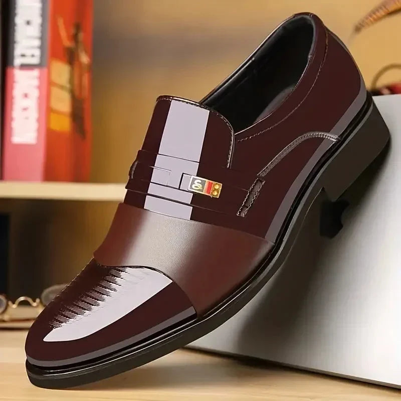 📢📢50% RABATT !!⏰Formelle Herrenschuhe aus Leder mit spitzer Zehe, bequem und rutschfest