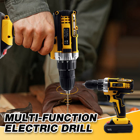 Akku-Bohrmaschine mit Akku und Ladegerät