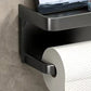 Wandmontierter Toilettenpapierhalter mit Ablagefach