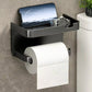 Wandmontierter Toilettenpapierhalter mit Ablagefach